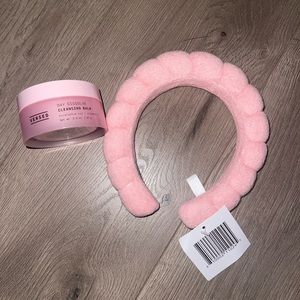 NEW Versed Iconic Croissant Headband w/ Cleansing Balm